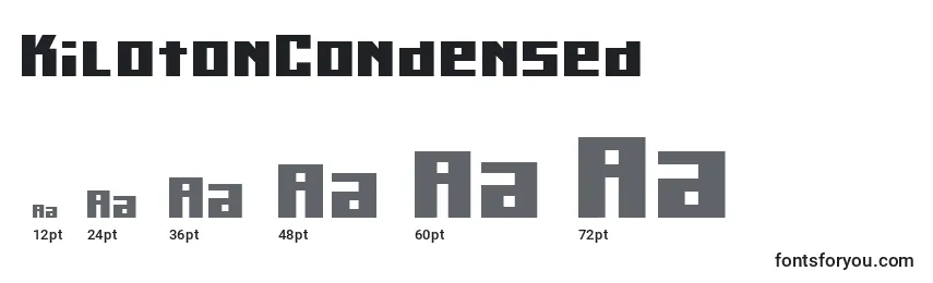 KilotonCondensed Font Sizes