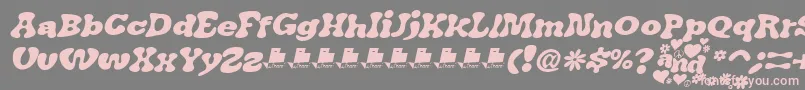 JAirplaneSwashItalicFont Font – Pink Fonts on Gray Background