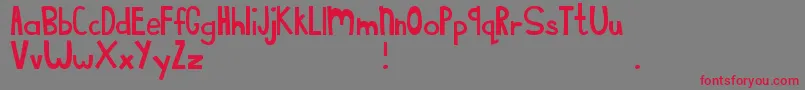 MtfSweetCheeks Font – Red Fonts on Gray Background