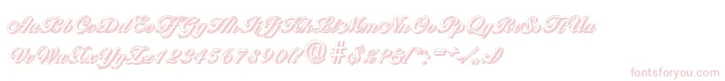 fuente BallantinesshadowBold – Fuentes Rosadas Sobre Fondo Blanco