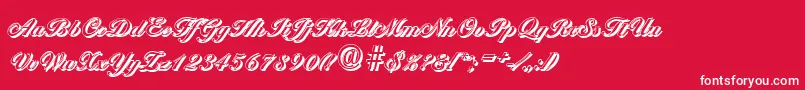 BallantinesshadowBold Font – White Fonts on Red Background