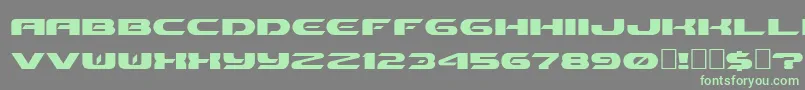 Pioneer Font – Green Fonts on Gray Background