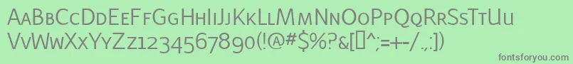 LatinairesCaps Font – Gray Fonts on Green Background