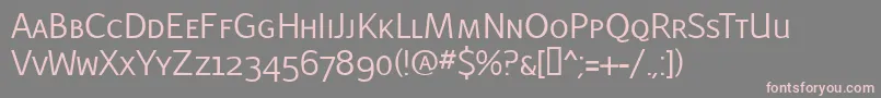 LatinairesCaps Font – Pink Fonts on Gray Background