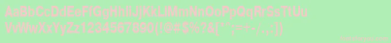 PragmaticacttBold70b Font – Pink Fonts on Green Background