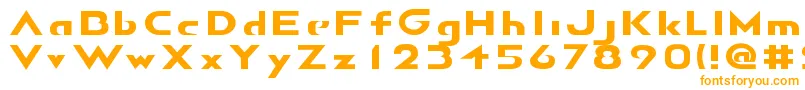 AirborneGp Font – Orange Fonts on White Background