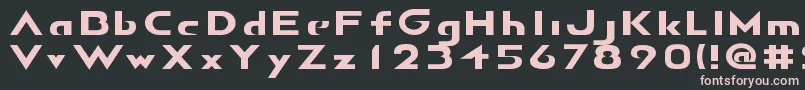 AirborneGp Font – Pink Fonts on Black Background