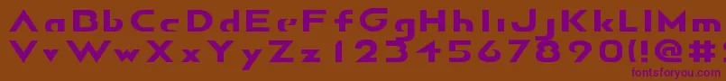 AirborneGp Font – Purple Fonts on Brown Background