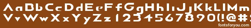 フォントAirborneGp – 茶色の背景に白い文字