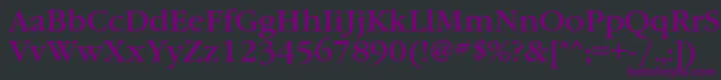 Garamondbookctt Font – Purple Fonts on Black Background