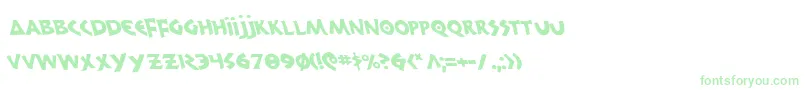300TrojansLeftalic-fontti – vihreät fontit valkoisella taustalla