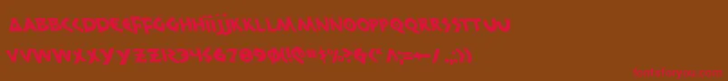 300TrojansLeftalic Font – Red Fonts on Brown Background