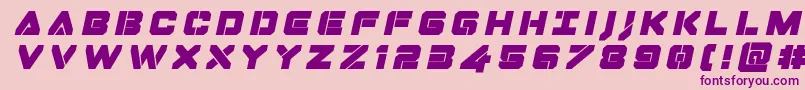 Dominojacktitleital Font – Purple Fonts on Pink Background
