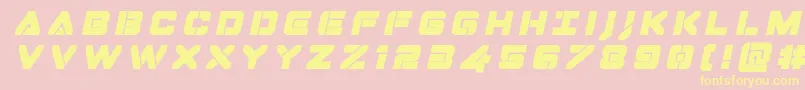 Dominojacktitleital Font – Yellow Fonts on Pink Background