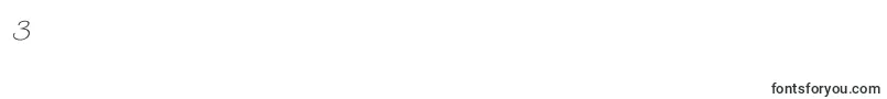 Worstveld Sling Oblique-Schriftart – Schriften für die Ziffer 3