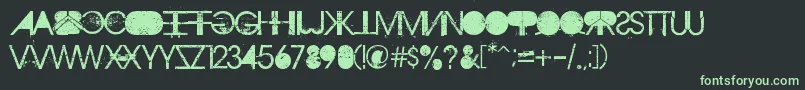 Aristotle Font – Green Fonts on Black Background