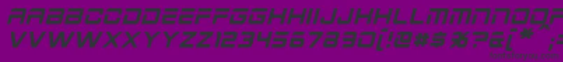 Police 2015CruiserItalic – polices noires sur fond violet