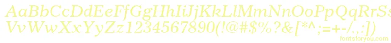 GazetteltstdItalic Font – Yellow Fonts