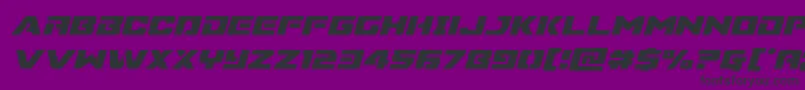 fuente Supercommandoital – Fuentes Negras Sobre Fondo Morado