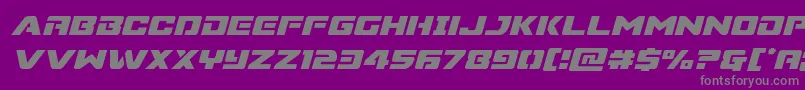 Weitere Informationen zur Supercommandoital-Schriftart Supercommandoital-Schriftart – Graue Schriften auf violettem Hintergrund