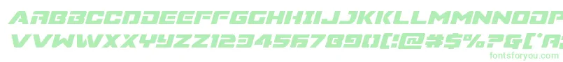 Supercommandoital-Schriftart – Grüne Schriften