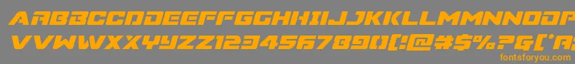More about Supercommandoital Font Supercommandoital Font – Orange Fonts on Gray Background