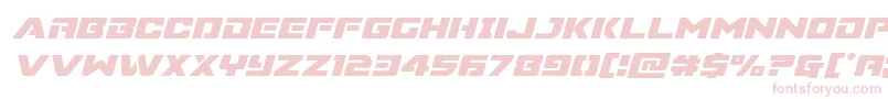 Supercommandoital Font – Pink Fonts on White Background
