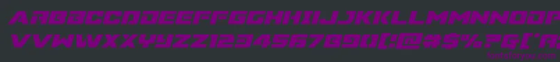 Supercommandoital Font – Purple Fonts on Black Background