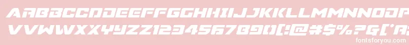 fuente Supercommandoital – Fuentes Blancas Sobre Fondo Rosa