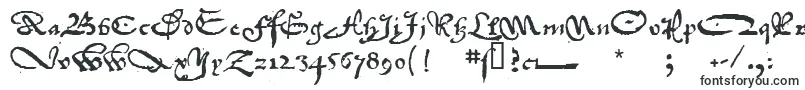 1742FrenchCivilite-fontti – Hienot fontit