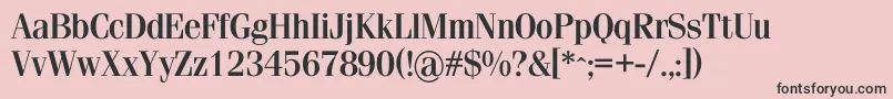 Simeizdemic Font – Black Fonts on Pink Background