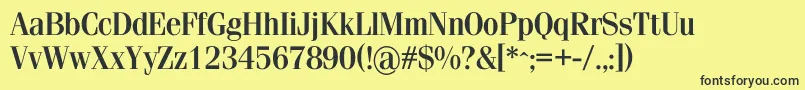 Simeizdemic Font – Black Fonts on Yellow Background