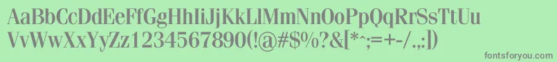 Simeizdemic Font – Gray Fonts on Green Background