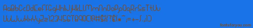 Шрифт Giada – коричневые шрифты на синем фоне