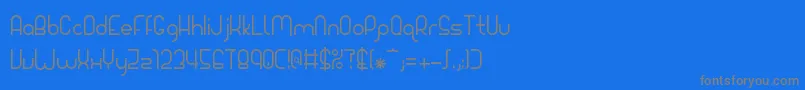 フォントGiada – 青い背景に灰色の文字