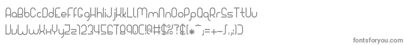 フォントGiada – 白い背景に灰色の文字