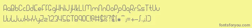 Giada Font – Gray Fonts on Yellow Background
