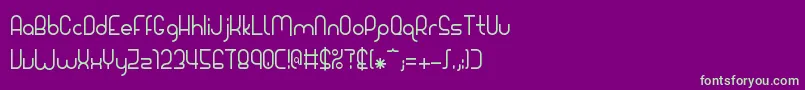 Giada Font – Green Fonts on Purple Background