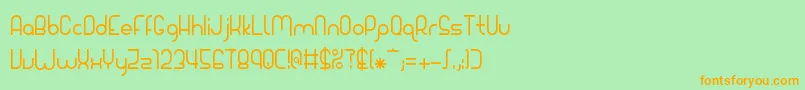 Giada Font – Orange Fonts on Green Background