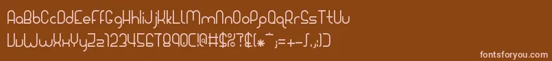 Giada Font – Pink Fonts on Brown Background