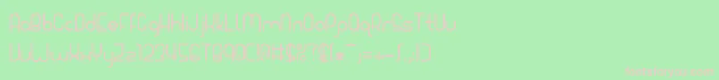 Giada Font – Pink Fonts on Green Background