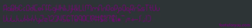 Giada Font – Purple Fonts on Black Background