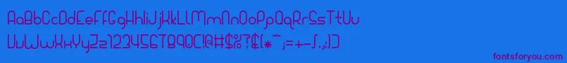 Giada-Schriftart – Violette Schriften auf blauem Hintergrund