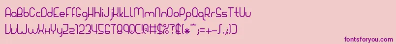 Giada Font – Purple Fonts on Pink Background