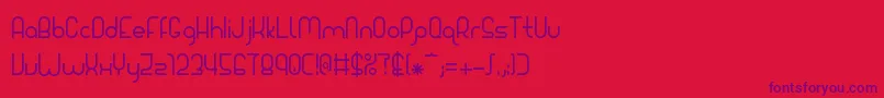 Giada-Schriftart – Violette Schriften auf rotem Hintergrund