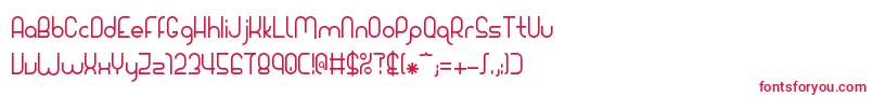 Giada Font – Red Fonts on White Background