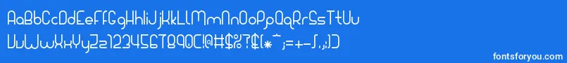 Giada Font – White Fonts on Blue Background