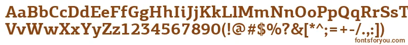 PfagoraslabproBold-fontti – ruskeat fontit valkoisella taustalla