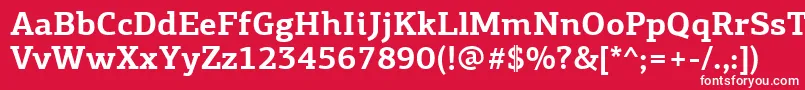 PfagoraslabproBold Font – White Fonts on Red Background