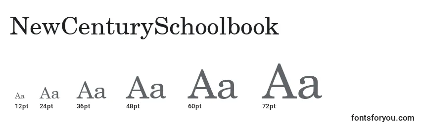 NewCenturySchoolbook Font Sizes